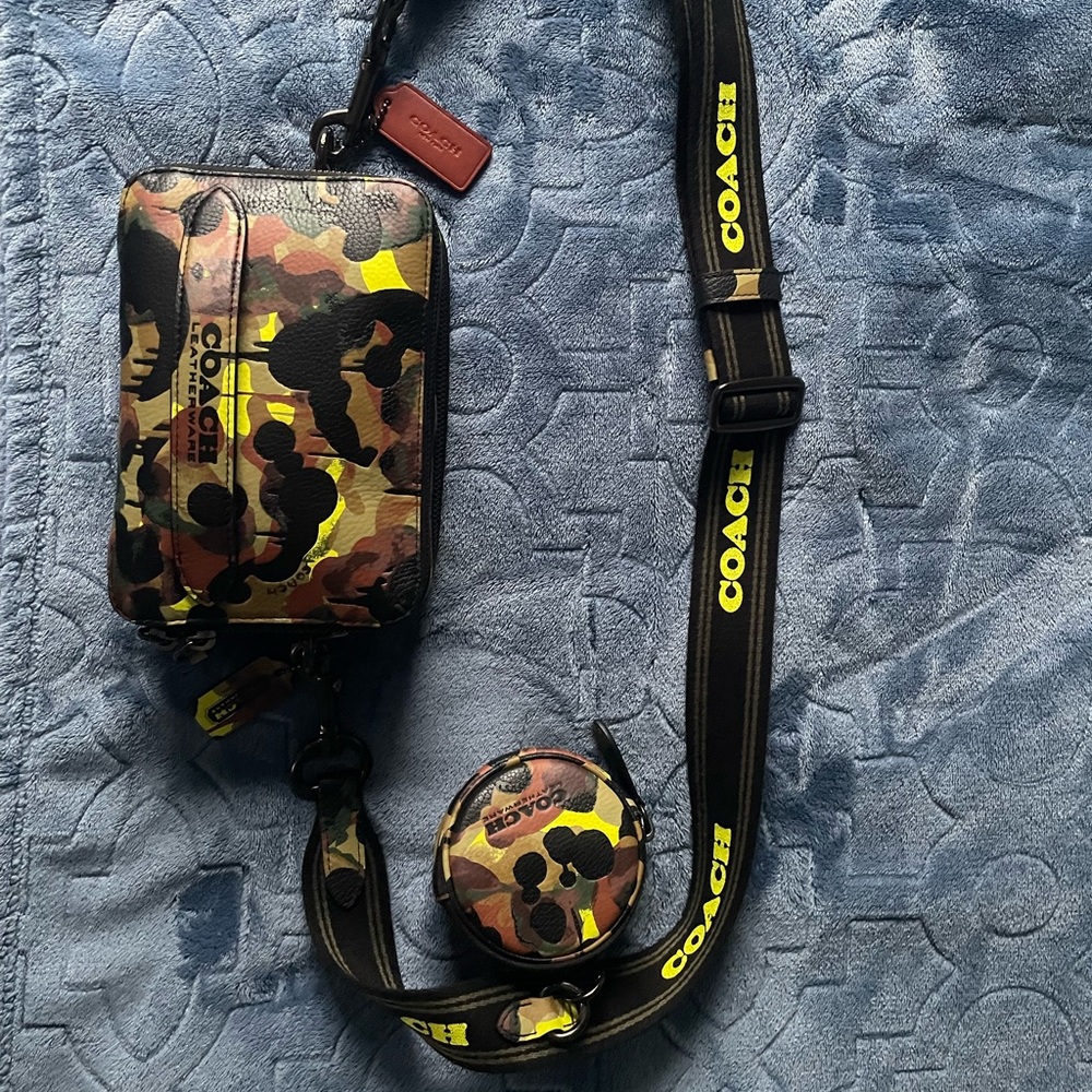 Coach charter hybrid camo crossbody